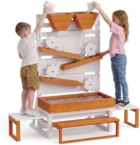 Avenlur Wooden Water Table for Kids 3 and Up - Large Water Play Table for Indoor/Outdoor Fun