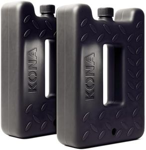 Kona Black Ice 2 Pound Ice Packs for Coolers - Long Lasting Design - Refreezable Reusable Cooler Ice Pack (2)