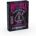 Bicycle Cyberpunk Cybercity Playing Cards, 1 Deck, Air Cushion Finish, Professional, Superb Handling & Durability, 62,5 x 88 mm