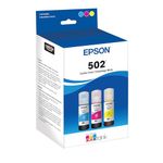 Epson 502 EcoTank Auto-Stop Ink Bottle, Colour Combo Pack (T502520)