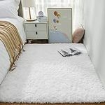 Ophanie White Area Rugs for Bedroom