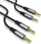 2 Pack AUX Cable, (6.6ft/2m, Hi-Fi 