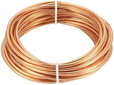 uxcell Refrigeration Tubing, 1/8" OD x 5/64" ID x 16 Ft Soft Coil Copper Tubing