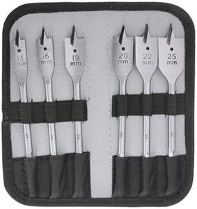 Bosch Accessories Professional 6-piece Daredevil Clean Cut Spade Bit Set (for Soft Wood, Hard Wood, 13/16/19/20/22/25 mm, in Case, 1/4'' HEX Shank, Accessories for Rotary and Impact Drivers)