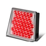 80mm W X 70mm H Universal Square 43 Bright Red LED Rear Tail Third 3RD Brake Lights