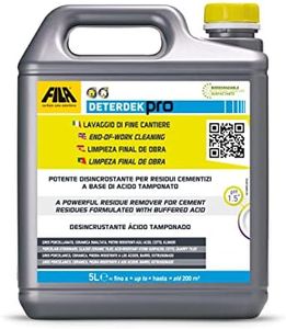 FILA Surface Care Solutions DETERDEK 5L - Concentrated Acidic Cleaner for Porcelain and Ceramic Tiles
