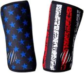 Bear KompleX Elbow Sleeves (Sold AS A Pair of 2) for Weightlifting, Powerlifting, Wrestling, Strongman, Bench Press, Cross Fitness, and More. Compression Sleeves Come in 5mm Thickness Elbow Star S