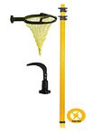 FESTEL Skytuch Shock Proof Multipurpose 8-to-24 Foot Extendable Telescopic Pole with (2 Attachments) Coconut Plucker, Mango Fruit Picker