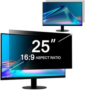 ZOEGAA 25 Inch Computer Privacy Screen Filter for 16:9 Widescreen Monitor 21.8"x12.3" - Computer Screen Privacy Shield and Anti Blue Light Anti Glare Screen Protector