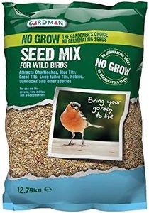 Gardman A05618 No Grow Seed Mix for Wild Birds - 12.75kg