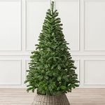 CHRISTOW Artificial Christmas Tree 6ft, Traditional Green Spruce, Bushy Branches, Lifelike Dual Tone PVC Needles, Indoor Xmas Decoration, Easy Assembly with Stand, Tip Count 483 (skirt not included)