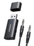 UGREEN Bluetooth 5.4 Transmitter Receiver 2 in 1 Wireless Adapter 3.5mm Audio to USB Dongle with Mic for Car, TV, Headphones, Home Stereo, Speaker, PC