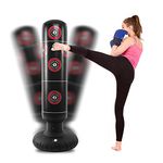 Homgee Fitness Punching Bag Inflatable Punching Bag Stand Boxing Bag Toy PVC Indoor Punching Tower Bag