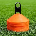 FORZA Marker Cones [50 Pack] - Multi Sport Training Space Cones & Stand (Orange)