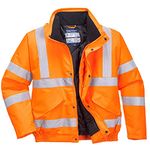 Portwest RT32 Waterproof Reflective Hi-Vis Winter Bomber Jacket Orange, 4X-Large