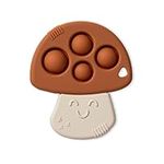 Itzy Ritzy Sensory Popper Toy - Itzy Pop Toy Features Raised Textures to Soothe Sore Gums, Relieves Stress and Improves Fine Motor Skills, Can Attach to a Bag or Pacifier Strap, Mushroom