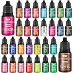 Food Coloring Set - 30 Vivid Colors Liquid Food Coloring for Baking, Cake Decorating, Cookie, Fondant and Macaron - Tasteless Food Color Dye for DIY Slime Making and Crafts - .35 fl. oz. Bottles