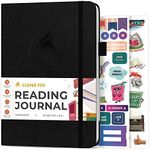 Clever Fox Reading Journal for Book Lovers – Book Journal Reading Log – Book Reading Tracker Journal – Reading List Book Tracker Journal – 55 Books, A5 Size, 5.8" x 8.3" (Black)