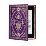 KleverCase Book Style Universal Cover Case for Kindle Paperwhite and Kindle eReaders (includes latest Paperwhite models with 6.8 inch screen)… (Book of Spells HP Themed)