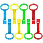 8 Pieces Baby Pull up Rings for Pla