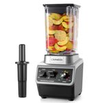 CRANDDI Professional Commercial Blender for Kitchen with Max 1500W High Power, 80oz Large Capacity Blender with Tamper for Crushing Ice, Chopping, Grinding, Making Smoothies, K96 Black