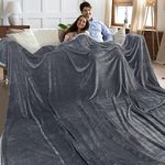 Oversized King Blanket 120 x 120 Inches, 10 x 10 ft Big Warm Throw Blanket, Extra Large Giant Christmas Blanket for Couch/Bed/Sofa/Camping/Travel, Huge California King Blanket Fit The Whole Family