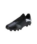 Puma Men Future 7 Play Fg/Ag Soccer Shoes, Puma Black-Puma White, 10.5 UK