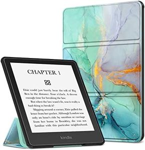 Fintie Trifold Case for 6.8" Kindle Paperwhite (11th Generation-2021) and Kindle Paperwhite Signature Edition - Ultra Lightweight Slim Shell Stand Cover Auto Wake/Sleep, Emerald Marble