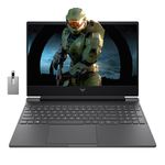 HP Victus 15.6" FHD 144Hz Gaming Laptop, AMD Ryzen 5 7535HS, 16GB DDR5, 1TB SSD, NVIDIA GeForce RTX 2050, Backlit Keyboard, HD Webcam, Wi-Fi 6, Bluetooth, Gray, Win 11 Pro, 32GB Hotface USB Card