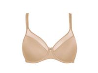 Bali Womens Smooth Ultra Light Illusion Neckline Underwire Bra, Nude, 38C US