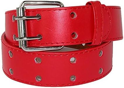 Kids' Adjustable Elastic Belt with Magnetic Buckle, Red