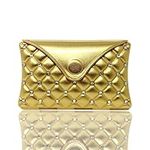 Rucci Compact Mirror with Rhinestones, Gold