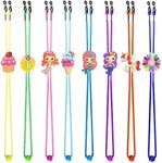 Tazimi 8 Pcs Kids Glasses Strap Mermaid Unicorn Dessert Elastic Anti-slip Eyeglass Straps Multicolor Glasses Retainer Holder Chain for Girls, Muticolor