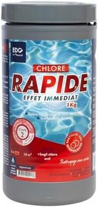 EDENEA - Chlore Rapide Piscine - Chlore Choc - Spécial Eaux Vertes - Boite 1kg - Pastilles 20g - Effet Immediat - EDG