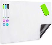 HAND IN HAND Dry Erase Board Sheet Fridge Magnetic Soft Whiteboard for Refrigerator, Home, Office, School (432 X 304 MM)