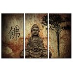 Religion Buddha In Grotto With Chinese Fo Wall Art Painting Pictures Print On Canvas Religion The Picture For Home Modern Decoration