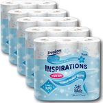 Curateduk Freedom Inspirations White 3Ply Quilted Toilet Tissue Pack Of 45 Rolls (Soft White)