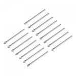 uxcell 15 Pcs 20mm Watch Link Cotter Pin Assortment, Stainless Steel 1mm Dia. Watch Strap Bars Split Pin for Watchband Repair, Silver Tone