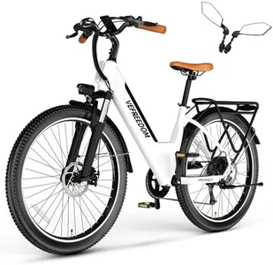 VELECTREC Electric Bike for White-with Mirror