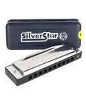 Hohner M50401S Harmonica with 10 holes(Silver)