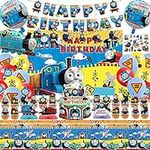 102 Pcs Cartoon Train Theme Party D