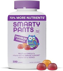 SmartyPants Toddler Formula Daily Gummy Multivitamin: Vitamin C, Vitamin D3, & Zinc for Immunity, Gluten Free, Omega 3 Fish Oil (DHA/EPA), Vitamin B6, B12, 180 Count (60 Day Supply)