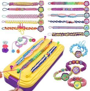 DDAI Arts and Crafts for Kids Age 8-12 Friendship Bracelet Making Kit for Girls - Best Birthday Gifts Ideas for Girl 7 9 10 11 Year Old - Popular Bracelets String Maker Toys Set