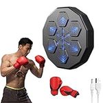 Breadom Music Electronic Boxing Wall Target Machine, Machine with 6 Lights and Bluetooth Sensor, Training Equipment Gloves for Adults