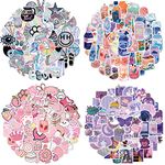 Water Bottle Stickers 200 Pcs Hydroflask Stickers Waterproof Cute Aesthetic Vinyl Vsco Laptop Luggage Skateboard Computer Stickers for Teens Girls Kids