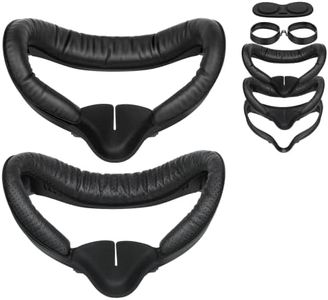 SUPERUS Facial Interface for Oculus/Meta Quest 2 Accessories (Upgraded Version), with 2 PCS Face Cover Foam Pad Replacements, Anti-Light Nose Pad (L/S), Lens Protector, Glasses Spacer (7-in-1 Kit)
