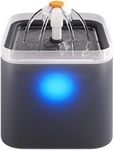 Dog & Cat Water Fountain for Drinking, Ultra Quiet (25dB) Triple Filter 2.4L Water Fountain Cat Bowl, Pet Water Fountain & Cat Fountain Water Bowl, Water Drinking Fountain UK