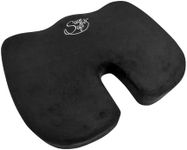 Orthopedic Memory Foam Seat Cushion – Sciatica Coccyx Pillow - Ergonomic Office Chair Cushion for Tailbone Pain for Computer Car Bus Plane Park Bench (1, Seat Cushion 45x35cm)