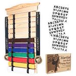 Alheka Karate Belt Display, 12 Level Martial Arts Belt Display Made of Pine Wood - Prefect Gift for Martial Arts Learners