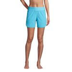 Lands' End Womens Comfort Waist, Turquoise, 10 Petite